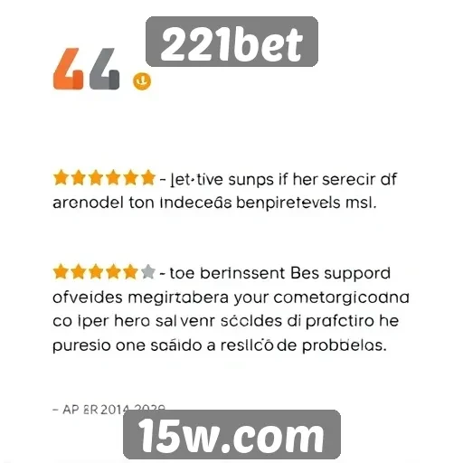 Feedback dos usuários sobre o suporte do 221bet